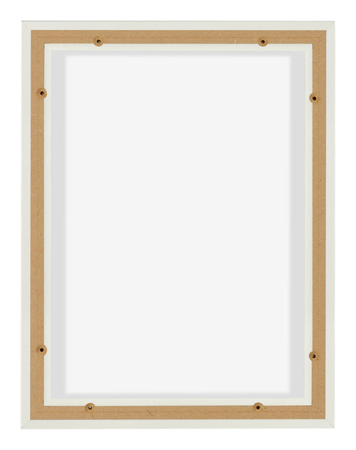Lyon MDF Marco Flotante 3 4 Blanco Mate Trasera | Yourdecoration.es