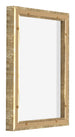 Lyon MDF Marco Flotante 3 4 Dorado Antiguo Trasera Oblicuo | Yourdecoration.es