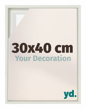 Lyon MDF Marco Flotante 30x40cm Blanco Mate Delantera Tamano | Yourdecoration.es