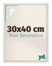 Lyon MDF Marco Flotante 30x40cm Blanco Mate Delantera Tamano | Yourdecoration.es