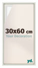Lyon MDF Marco Flotante 30x60cm Blanco Mate Delantera Tamano | Yourdecoration.es