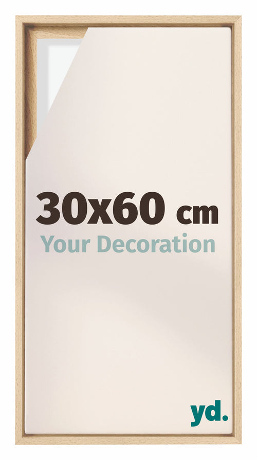 Lyon MDF Marco Flotante 30x60cm Haya Delantera Tamano | Yourdecoration.es