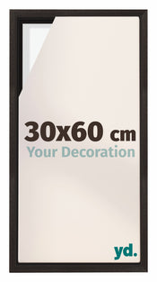 Lyon MDF Marco Flotante 30x60cm Roble Oscuro Delantera Tamano | Yourdecoration.es