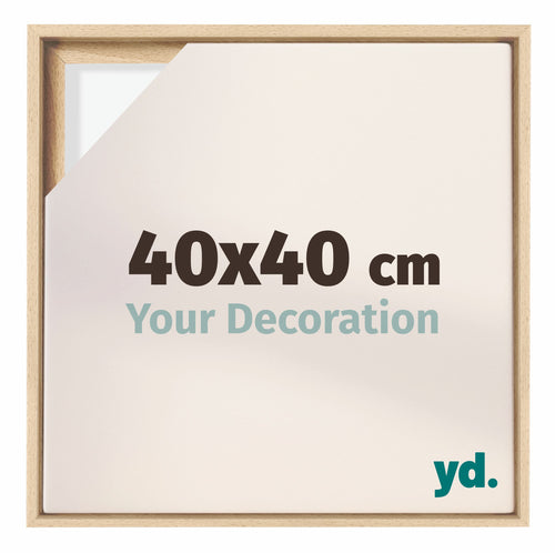 Lyon MDF Marco Flotante 40x40cm Haya Delantera Tamano | Yourdecoration.es