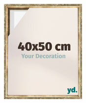 Lyon MDF Marco Flotante 40x50cm Dorado Antiguo Delantera Tamano | Yourdecoration.es
