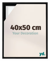 Lyon MDF Marco Flotante 40x50cm Negro Mate Delantera Tamano | Yourdecoration.es
