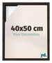 Lyon MDF Marco Flotante 40x50cm Roble Oscuro Delantera Tamano | Yourdecoration.es