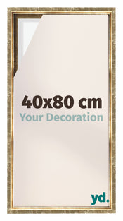 Lyon MDF Marco Flotante 40x80cm Dorado Antiguo Delantera Tamano | Yourdecoration.es
