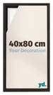 Lyon MDF Marco Flotante 40x80cm Roble Oscuro Delantera Tamano | Yourdecoration.es