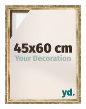 Lyon MDF Marco Flotante 45x60cm Dorado Antiguo Delantera Tamano | Yourdecoration.es