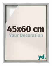 Lyon MDF Marco Flotante 45x60cm Plateado Mate Delantera Tamano | Yourdecoration.es