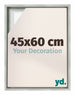 Lyon MDF Marco Flotante 45x60cm Plateado Mate Delantera Tamano | Yourdecoration.es