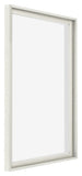 Lyon MDF Marco Flotante 5 7 Blanco Lavado Delantera Oblicuo | Yourdecoration.es
