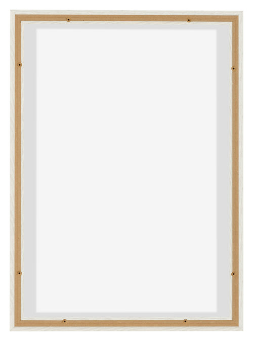 Lyon MDF Marco Flotante 5 7 Blanco Lavado Trasera | Yourdecoration.es