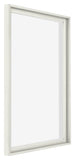 Lyon MDF Marco Flotante 5 7 Blanco Mate Delantera Oblicuo | Yourdecoration.es