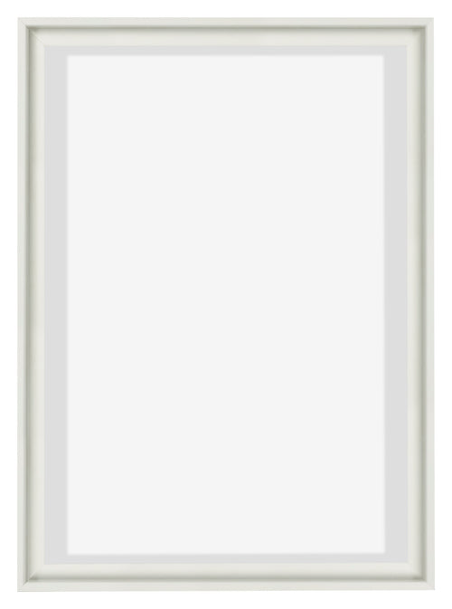 Lyon MDF Marco Flotante 5 7 Blanco Mate Delantera | Yourdecoration.es