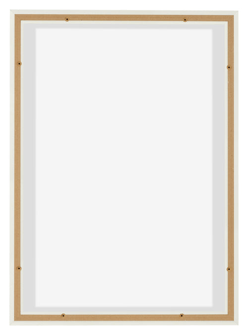 Lyon MDF Marco Flotante 5 7 Blanco Mate Trasera | Yourdecoration.es