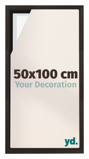 Lyon MDF Marco Flotante 50x100cm Roble Oscuro Delantera Tamano | Yourdecoration.es