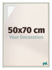Lyon MDF Marco Flotante 50x70cm Blanco Mate Delantera Tamano | Yourdecoration.es