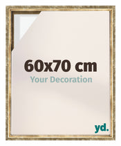 Lyon MDF Marco Flotante 60x70cm Dorado Antiguo Delantera Tamano | Yourdecoration.es