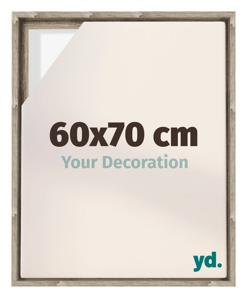 Lyon MDF Marco Flotante 60x70cm Roble Sonoma Delantera Tamano | Yourdecoration.es