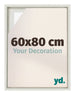 Lyon MDF Marco Flotante 60x80cm Blanco Lavado Delantera Tamano | Yourdecoration.es