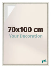 Lyon MDF Marco Flotante 70x100cm Blanco Lavado Delantera Tamano | Yourdecoration.es