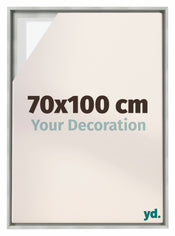Lyon MDF Marco Flotante 70x100cm Plateado Mate Delantera Tamano | Yourdecoration.es