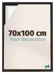 Lyon MDF Marco Flotante 70x100cm Roble Oscuro Delantera Tamano | Yourdecoration.es