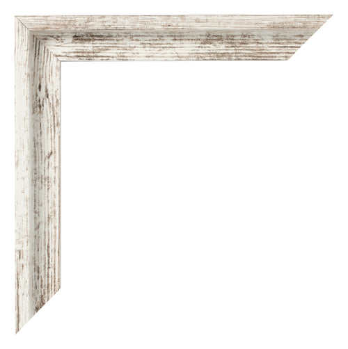 Lyon MDF Marco Flotante Blanco Vintage Esquina | Yourdecoration.es