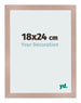 Marco de Fotos 18x24 cm Rosa Viejo MDF Bologna Delantera Tamano | Yourdecoration.es
