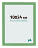 Marco de Fotos 18x24 cm Verde MDF Bologna Delantera Tamano | Yourdecoration.es
