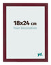 Marco de Fotos 18x24 cm Vino Tinto Barrido MDF Bologna Delantera Tamano | Yourdecoration.es