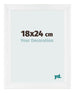 Marco de Fotos 18x24cm Blanco Vintage MDF Pisa Delantera Tamano | Yourdecoration.es