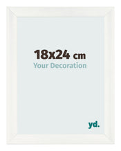 Marco de Fotos 18x24cm Blanco Vintage MDF Pisa Delantera Tamano | Yourdecoration.es