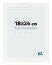 Marco de Fotos 18x24cm Blanco Vintage MDF Pisa Delantera Tamano | Yourdecoration.es