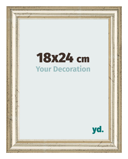 Marco de Fotos 18x24cm Brillo Metalico MDF Lazio Delantera Tamano | Yourdecoration.es
