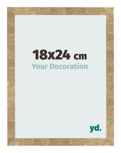 Marco de Fotos 18x24cm Dorado Antiguo MDF Bologna Delantera Tamano | Yourdecoration.es