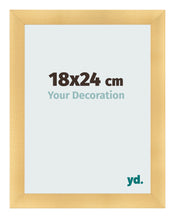 Marco de Fotos 18x24cm Dorado Vintage MDF Pisa Delantera Tamano | Yourdecoration.es