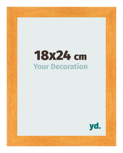 Marco de Fotos 18x24cm Naranja MDF Pisa Delantera Tamano | Yourdecoration.es