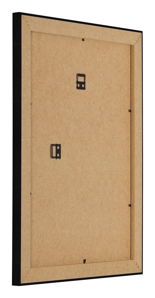 Marco de Fotos 18x24cm Negro Plateado Pulido MDF Pisa Trasera Oblicuo | Yourdecoration.es