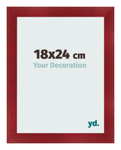 Marco de Fotos 18x24cm Vino Tinto Barrido MDF Pisa Delantera Tamano | Yourdecoration.es