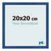 Marco de Fotos 20x20 cm Azul Oscuro MDF Bologna Delantera Tamano | Yourdecoration.es