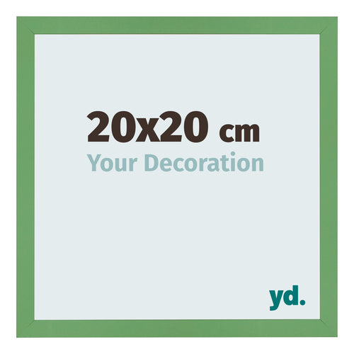 Marco de Fotos 20x20 cm Verde MDF Bologna Delantera Tamano | Yourdecoration.es