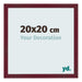 Marco de Fotos 20x20 cm Vino Tinto Barrido MDF Bologna Delantera Tamano | Yourdecoration.es