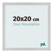 Marco de Fotos 20x20cm Acero Inoxidable MDF Bologna Delantera Tamano | Yourdecoration.es