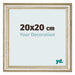 Marco de Fotos 20x20cm Brillo Metalico MDF Lazio Delantera Tamano | Yourdecoration.es