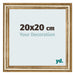 Marco de Fotos 20x20cm Dorado Antiguo MDF Lazio Delantera Tamano | Yourdecoration.es