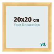 Marco de Fotos 20x20cm Dorado Vintage MDF Pisa Delantera Tamano | Yourdecoration.es