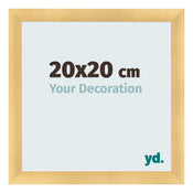 Marco de Fotos 20x20cm Dorado Vintage MDF Pisa Delantera Tamano | Yourdecoration.es